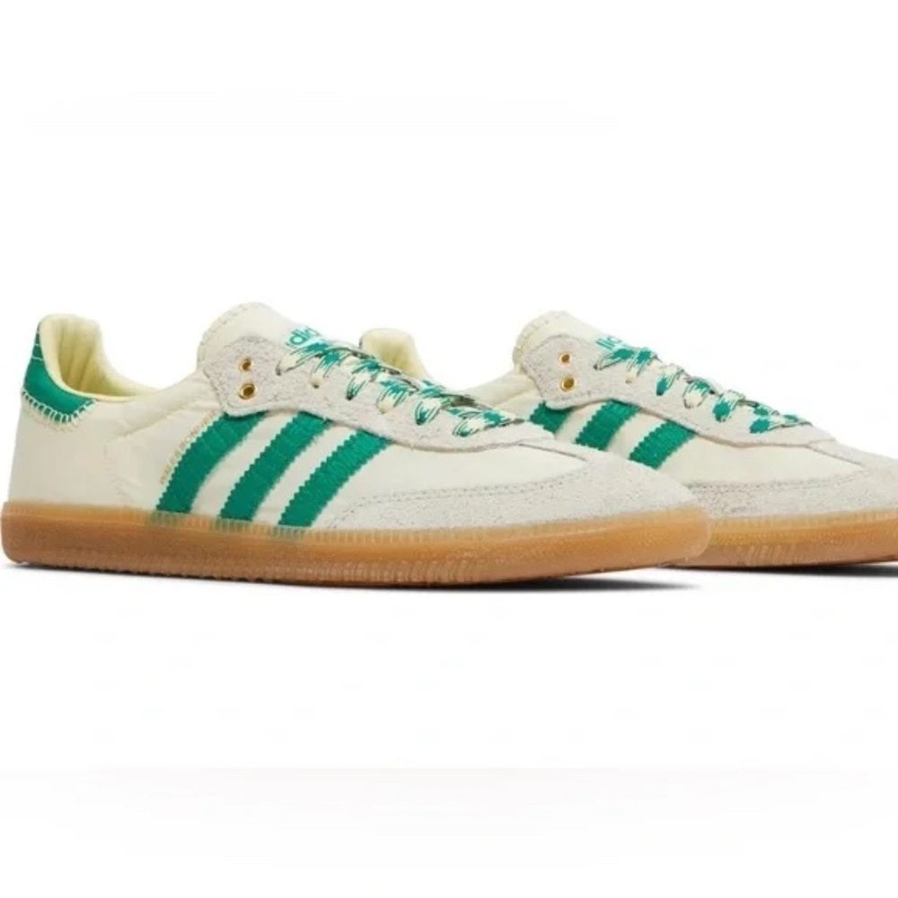 ADIDAS X WALES BONNER SAMBA CREAM, GREEN